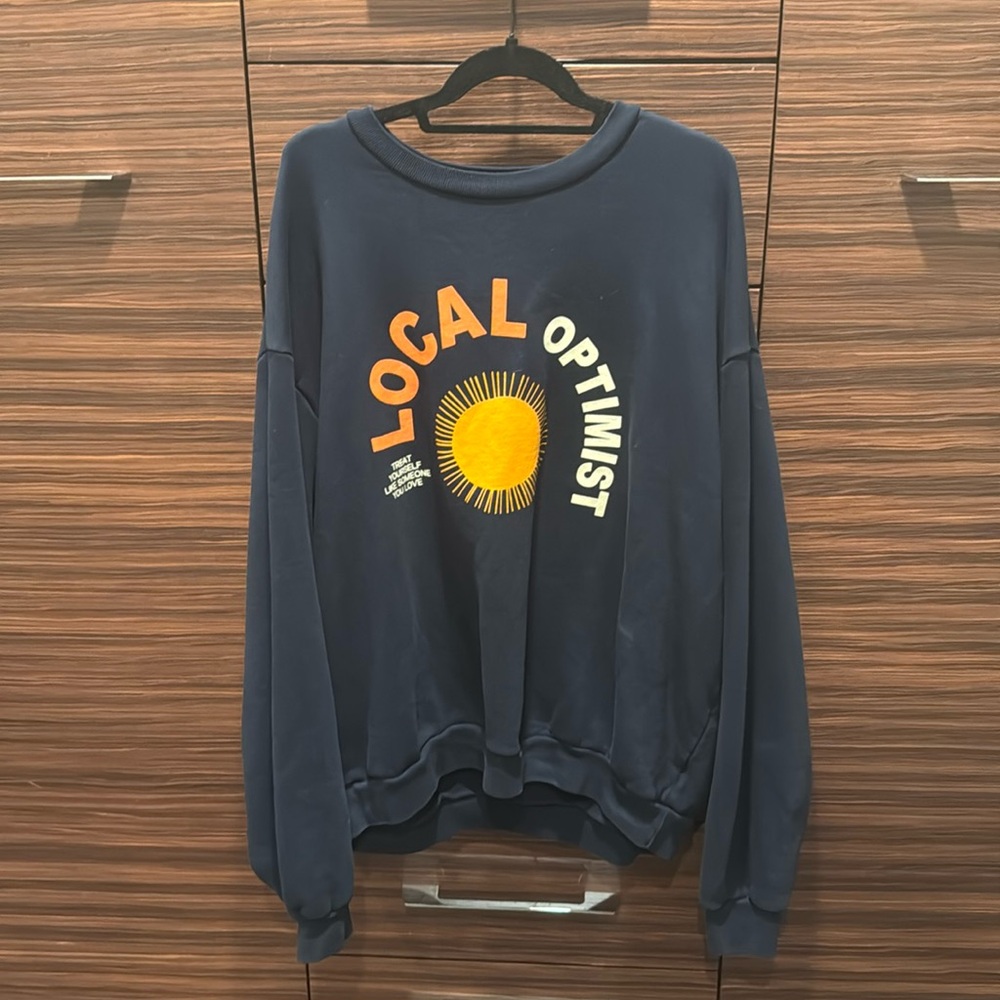 Madhappy Oversized Navy Crewneck Sweatshirt